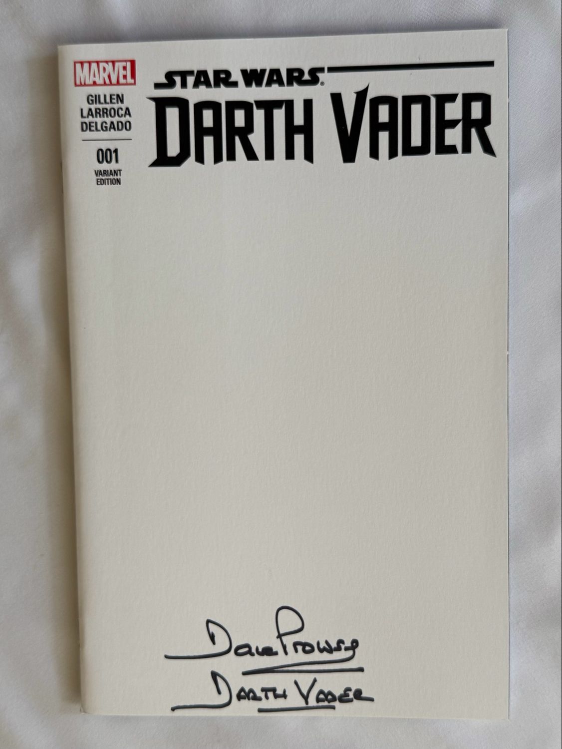 DARTH VADER #1 SIGNED SKETCH COVER VARIANT
